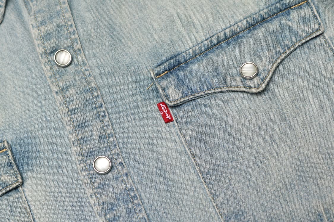 [M] 리바이스 연청  웨스턴 데님셔츠 상품이미지2