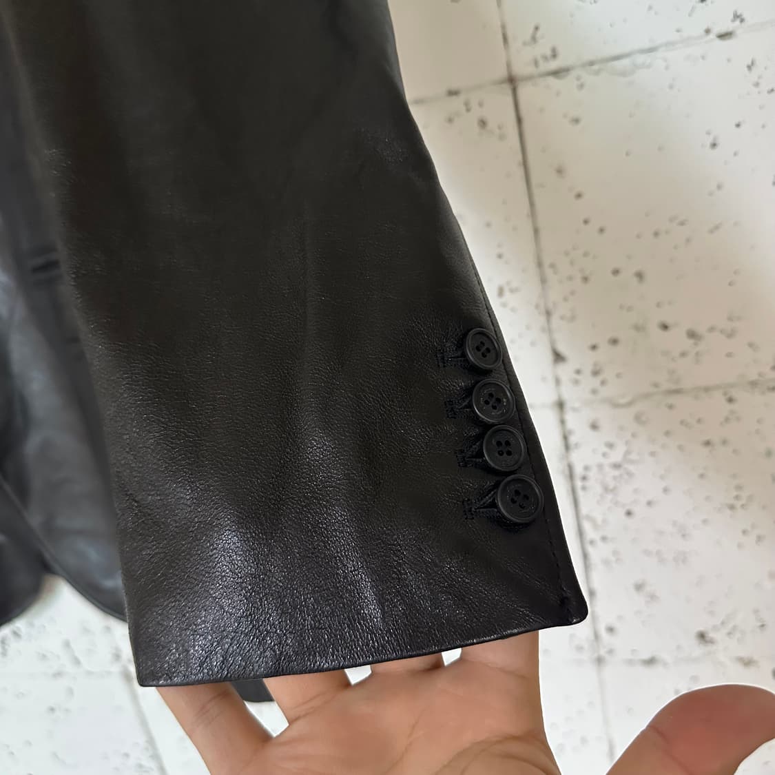50 느와르 라르메스 양가죽 블레이저 블랙 상품이미지3