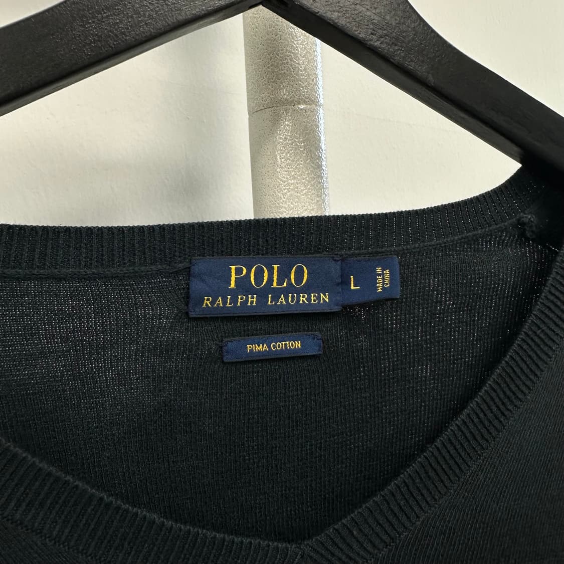 폴로 피마코튼 로고 브이넥 니트 상품이미지3