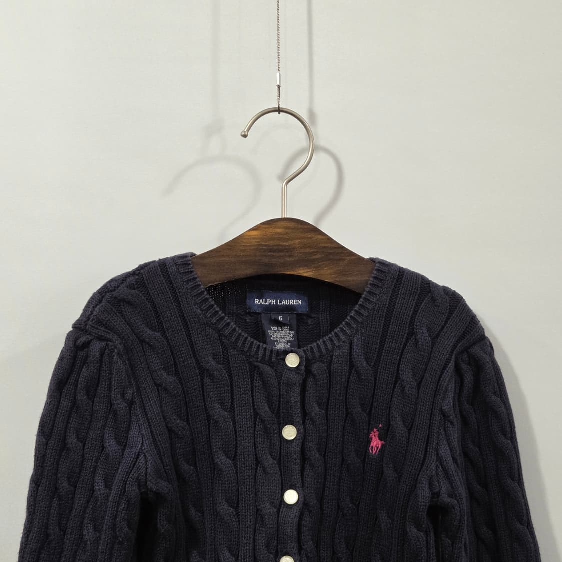 폴로랄프로렌 걸즈 케이블 니트 가디건 6  상품이미지2