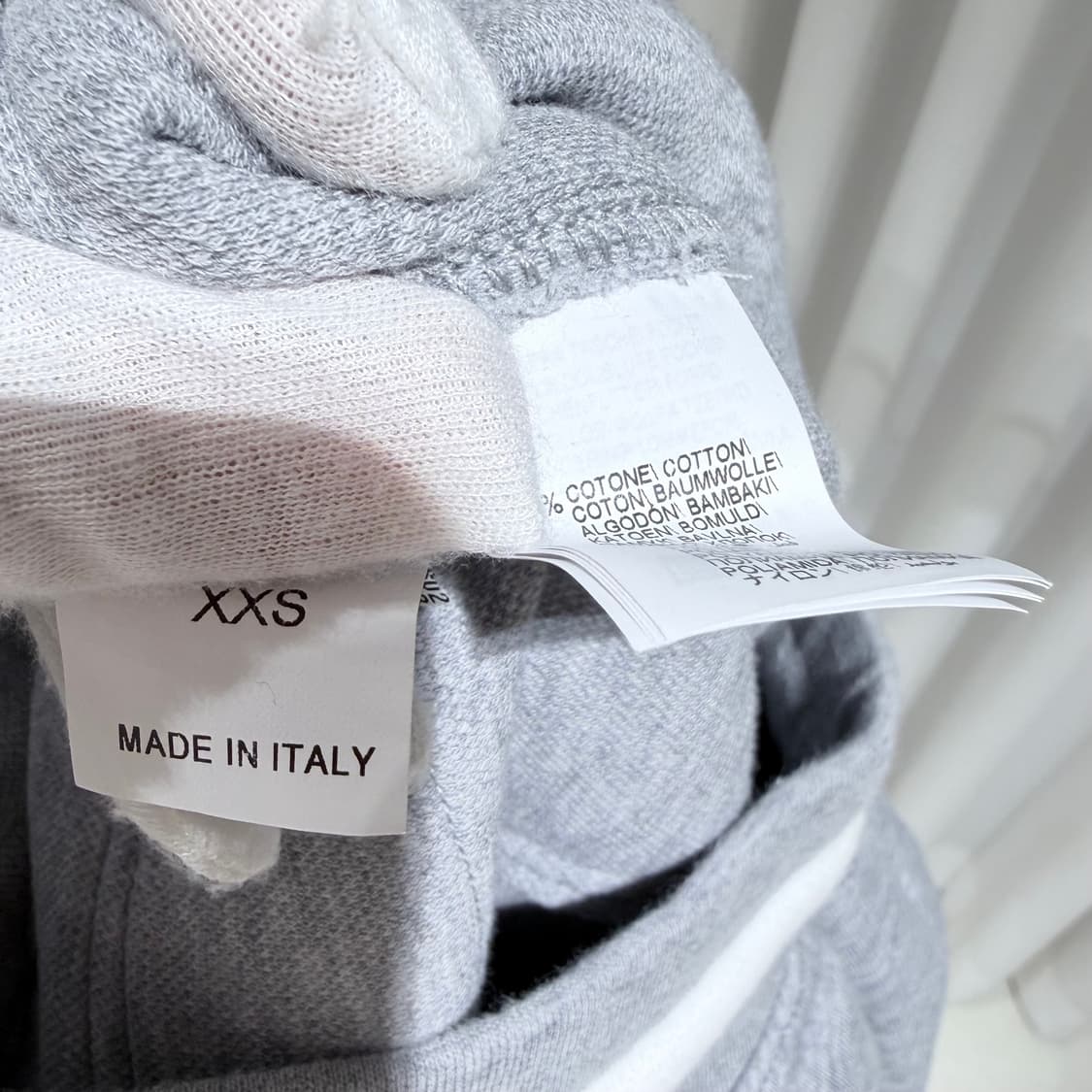 S /XXS 브루넬로 쿠치넬리 로고 그레이 스타디움 셋업 상품이미지10