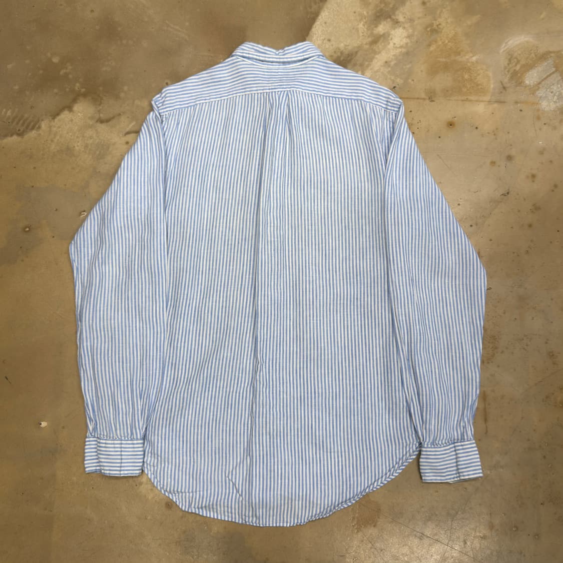 M 폴로랄프로렌 스카이블루 스트라이프 린넨 셔츠 상품이미지3