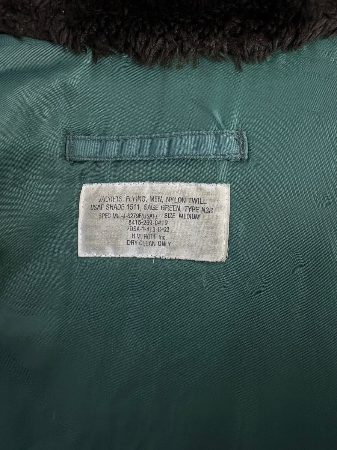 70s USAF N-3B 밀리터리 자켓 M 상품이미지4