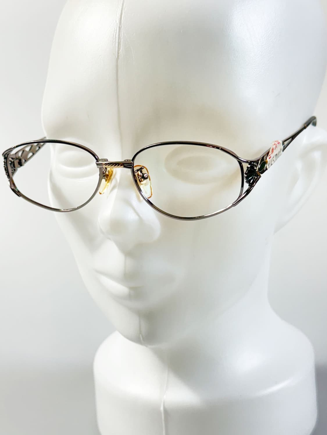 90s P.S.C FASHION 건메탈 오벌 프레임 빈티지 안경 상품이미지8