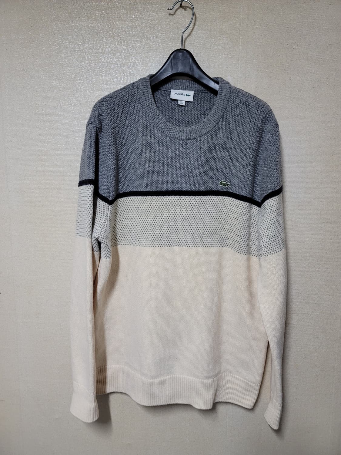 라코스테 컬러블럭 풀오버 니트 상품이미지1
