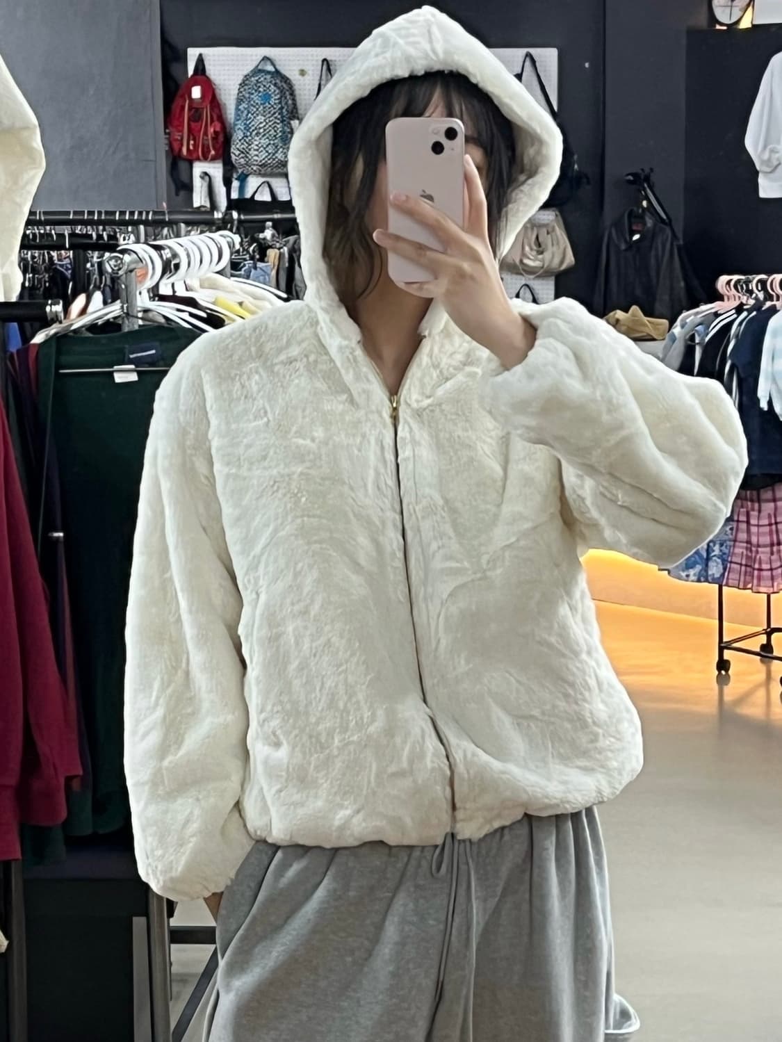 퍼 후드 집업 상품이미지1