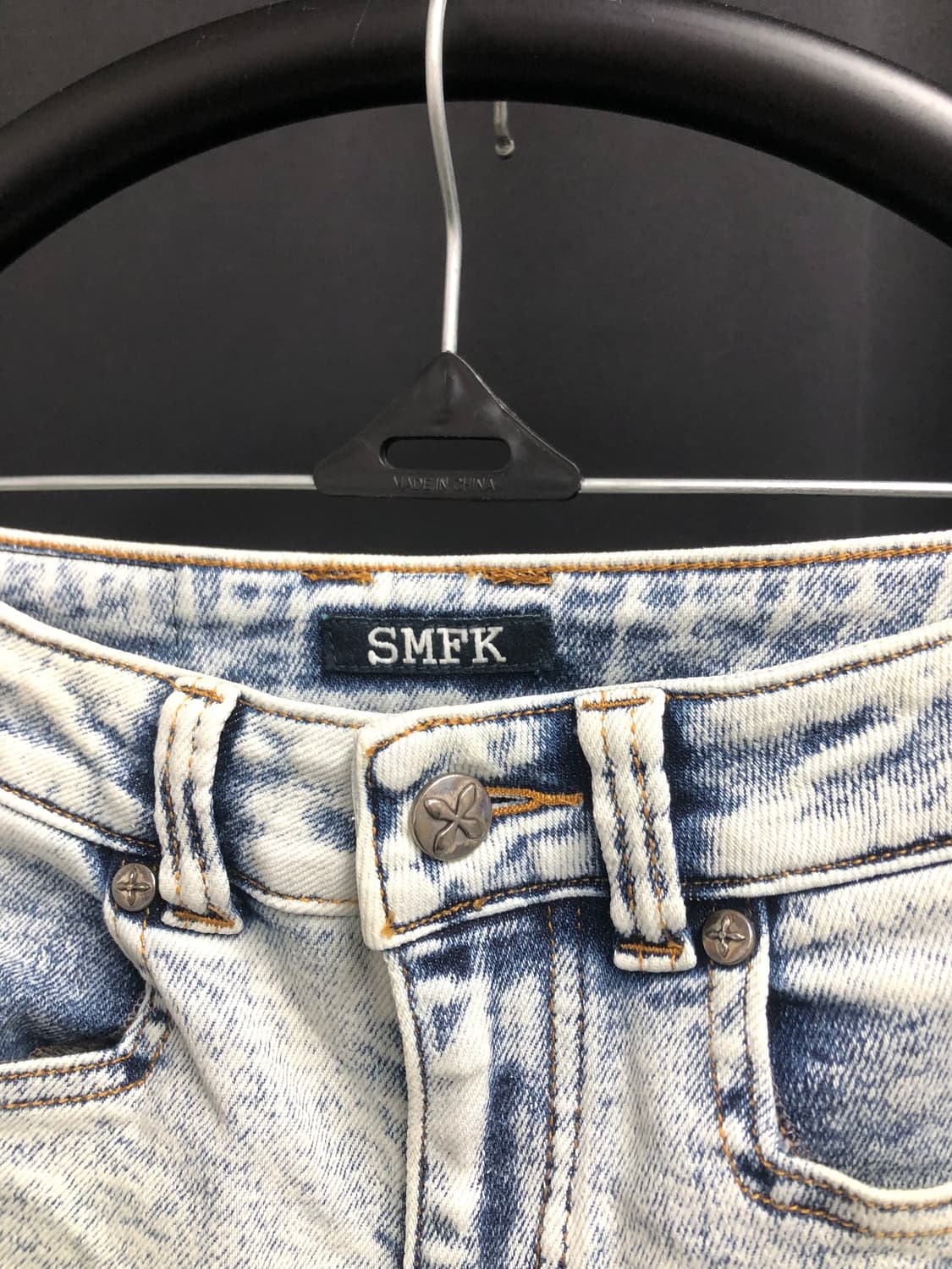 SMFK compass dancer 클래식 데님 쇼츠 스노우플레이크 xs 상품이미지6