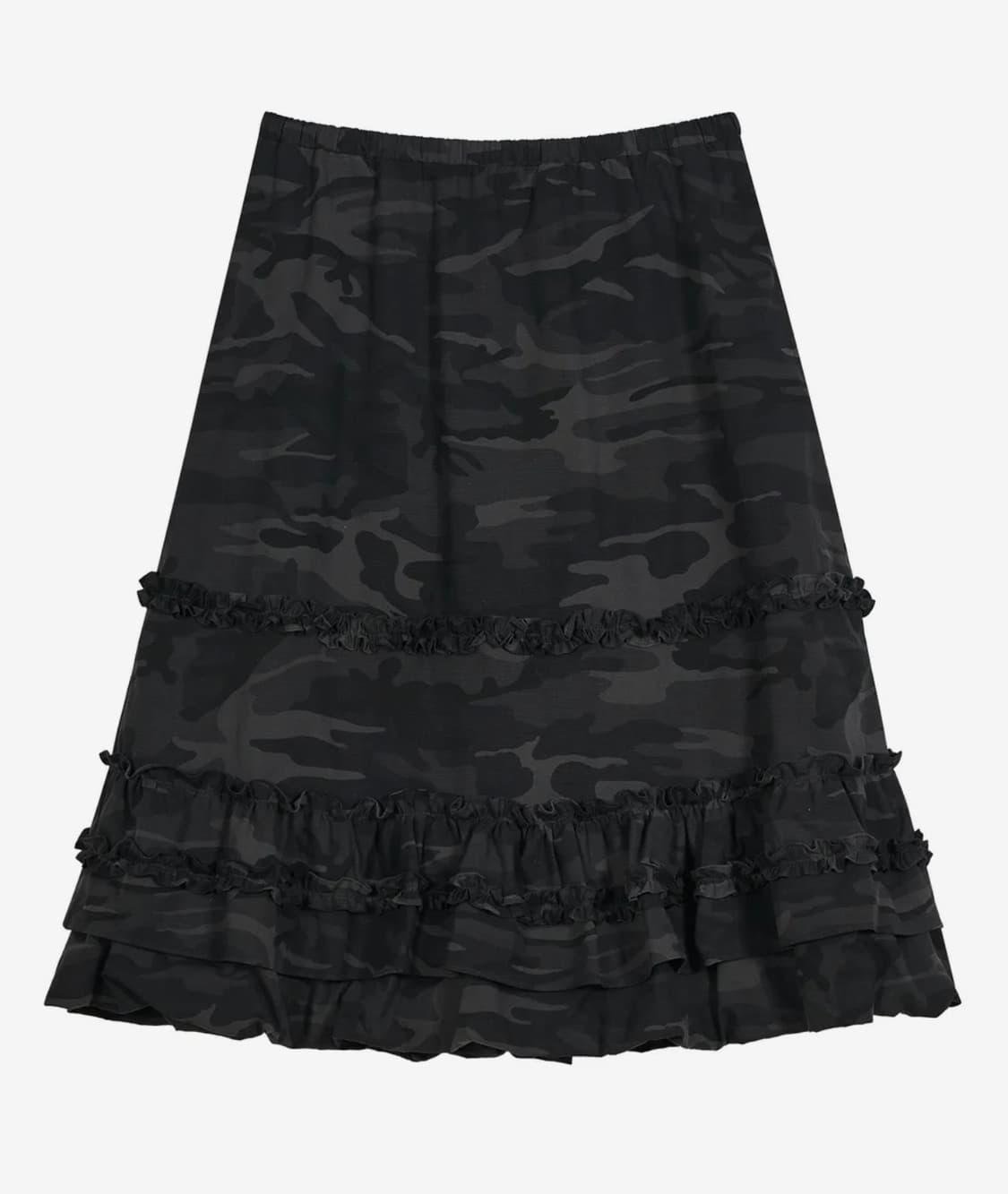 [새제품]타입서비스 Camo Volume Skirt [Charcoal] 상품이미지3