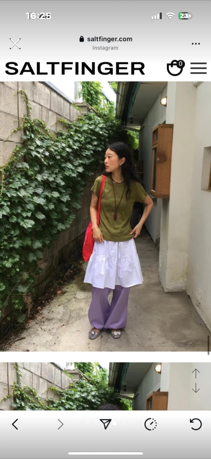 솔트핑거 미디 스커트  상품이미지3