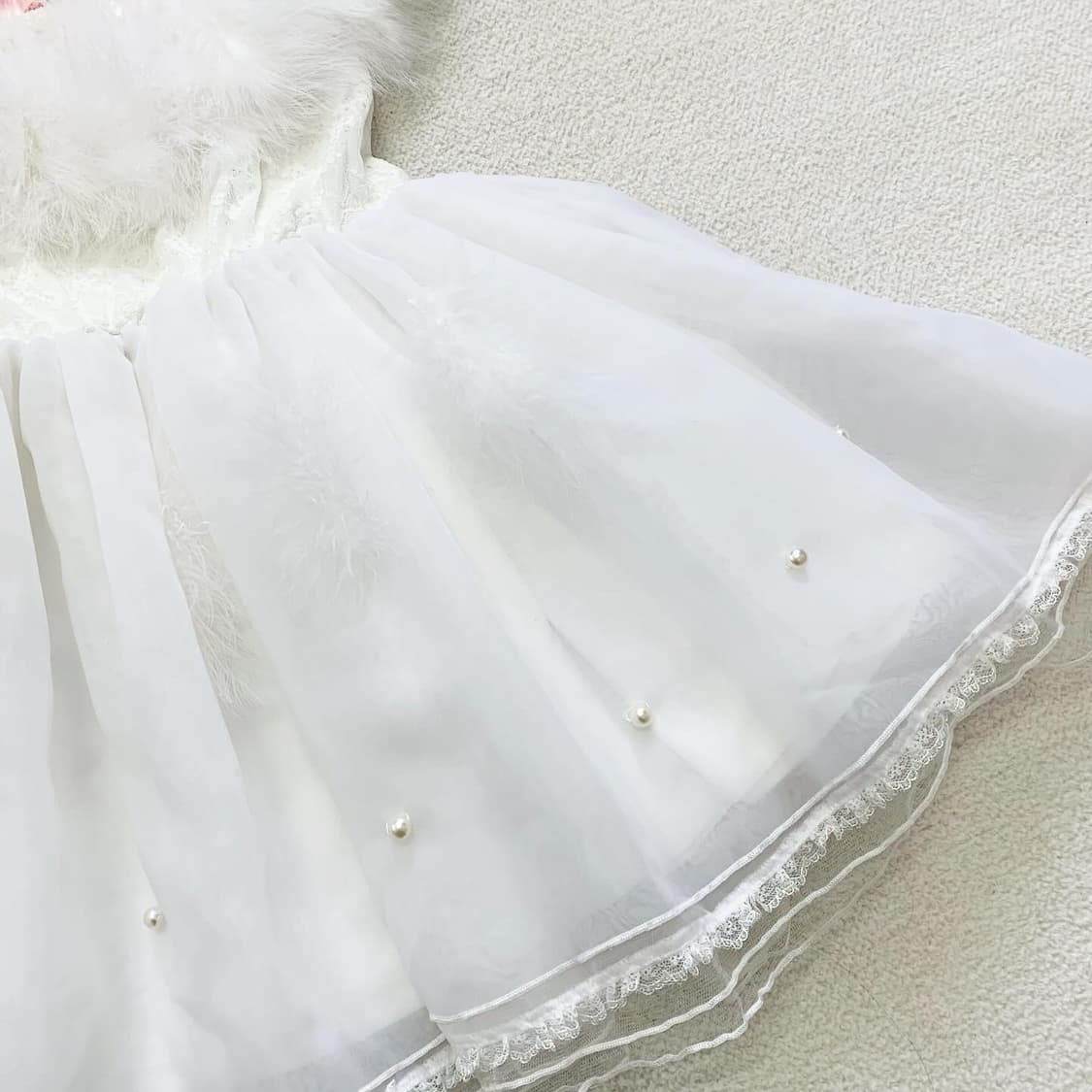 스완키스 엔젤릭스완 미니 퍼 원피스 상품이미지3