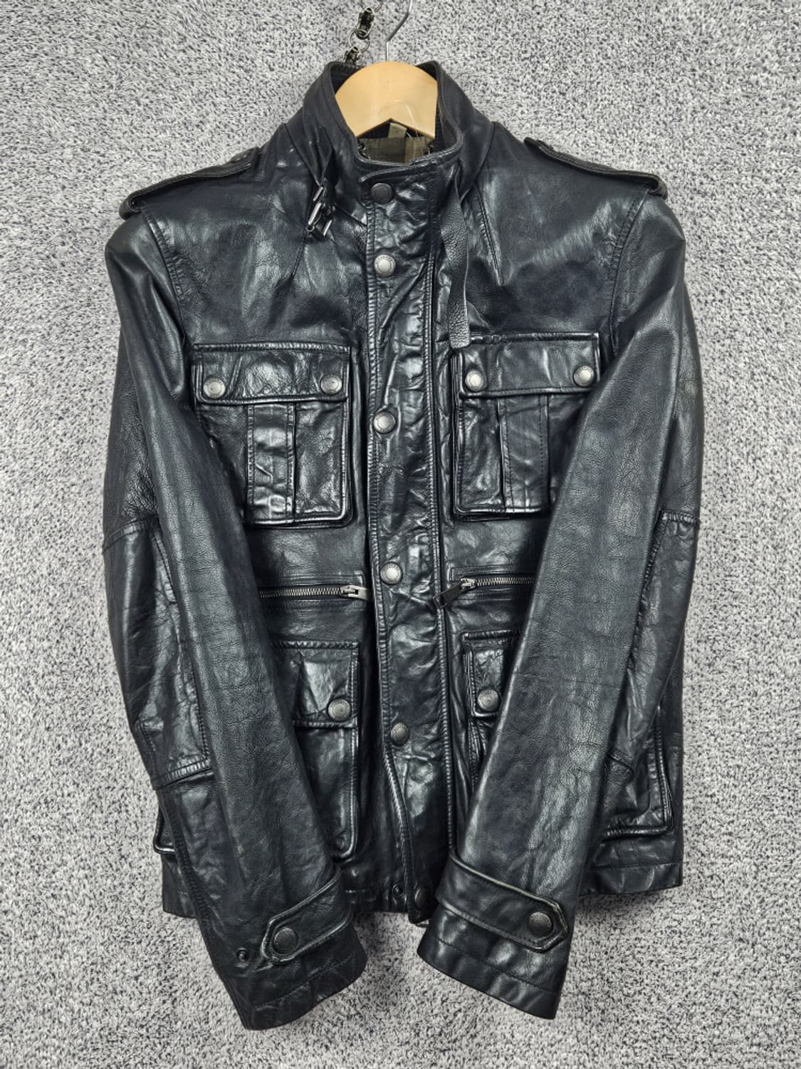 버버리 브릿 카프레더 웨스턴 필드 가죽자켓 ( S ) / 10485 상품이미지2
