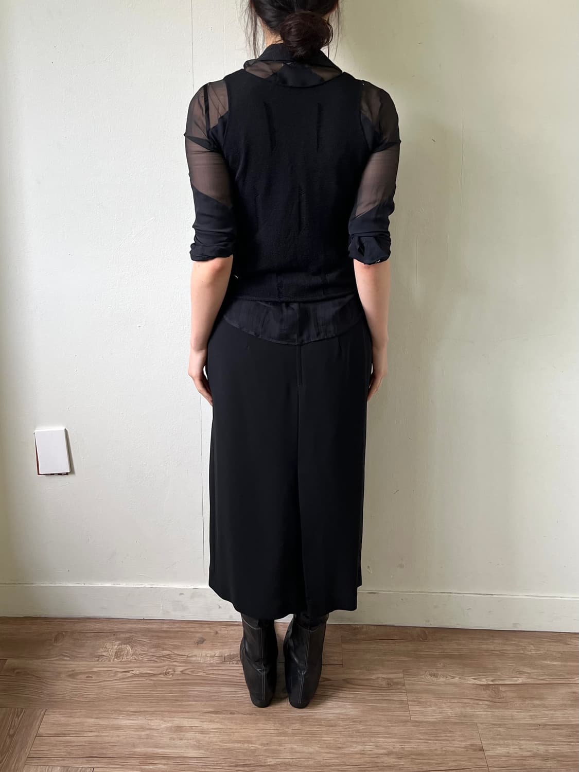 vtg 블랙 리본 베스트 상품이미지10