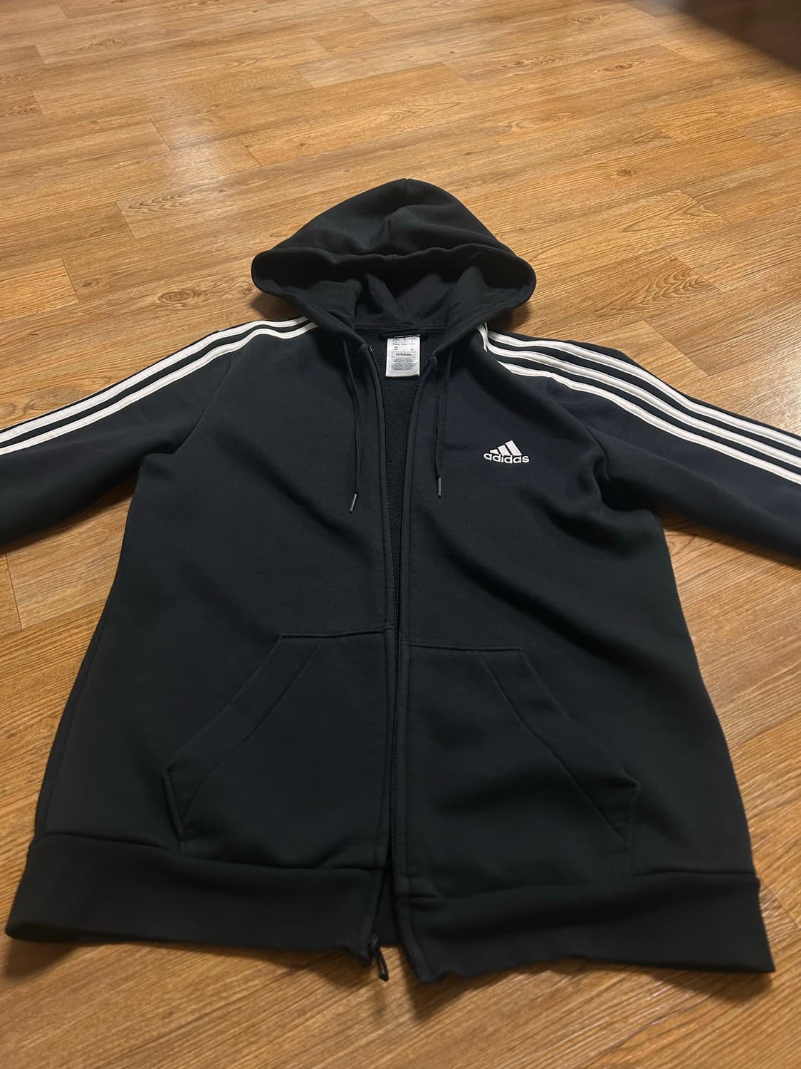 아디다스 후드집업 블랙 상품이미지1