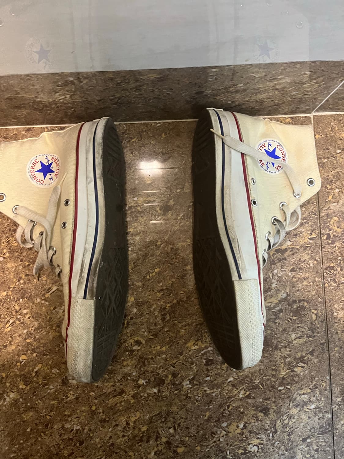 80s 빈티지 컨버스 us11.5 화이트 상품이미지4