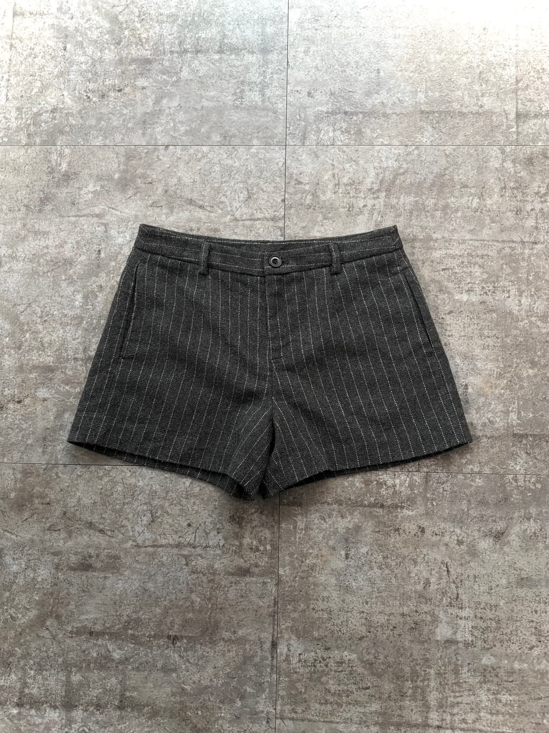 넥 지퍼 오프숄더 니트 울 쇼츠 2pcs SET 상품이미지8