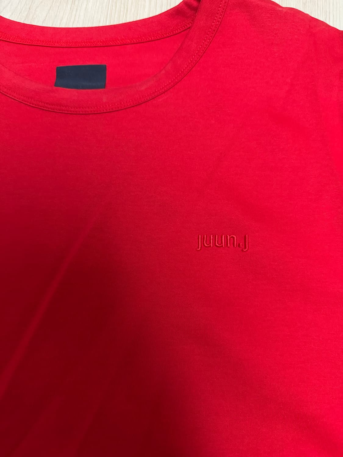 준지 레이어드 롱슬리브 레드 xl사이즈 상품이미지2