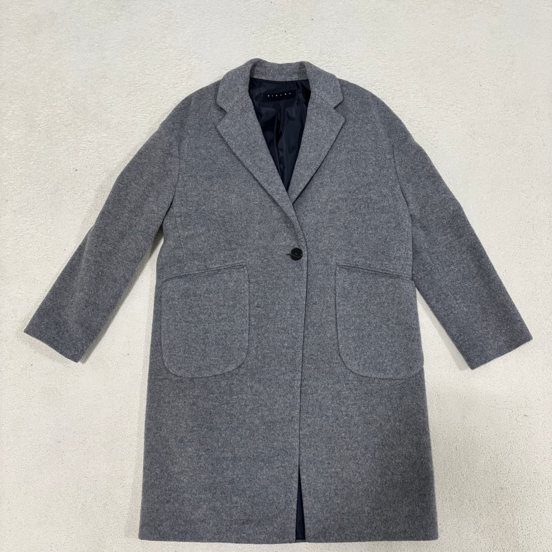 S 시슬리 심플 원버튼 오버핏 울 혼방 코트 1210-1 상품이미지1