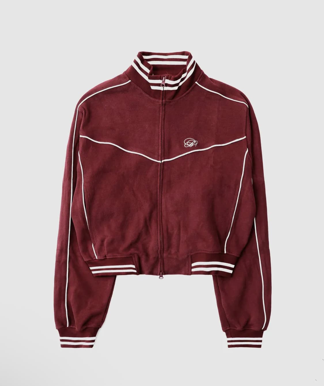 배드블러드 다크 클래식 핀스트라이프 트랙 자켓 와인 L 상품이미지2