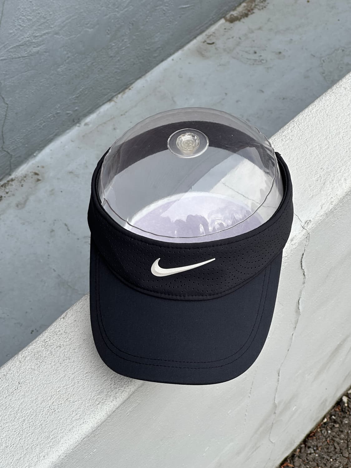 [F] 나이키 로고 블랙 썬바이저 썬캡 모자 상품이미지1