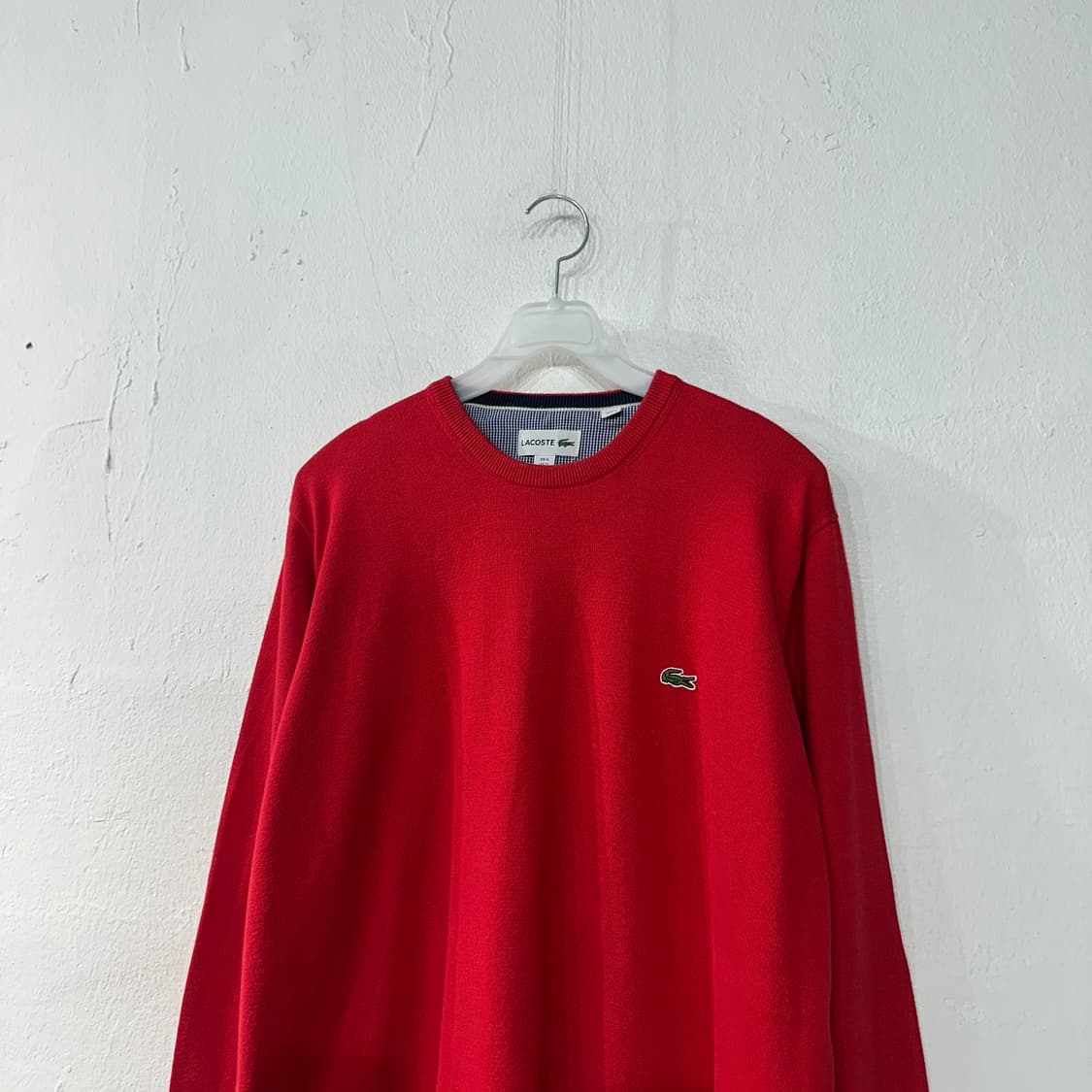라코스테 빨강 니트 XL 상품이미지2