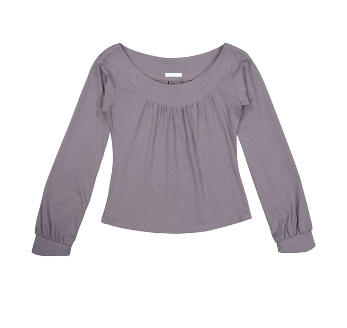 siamese 샴 셔링 탑 차콜 shirring top 상품이미지1