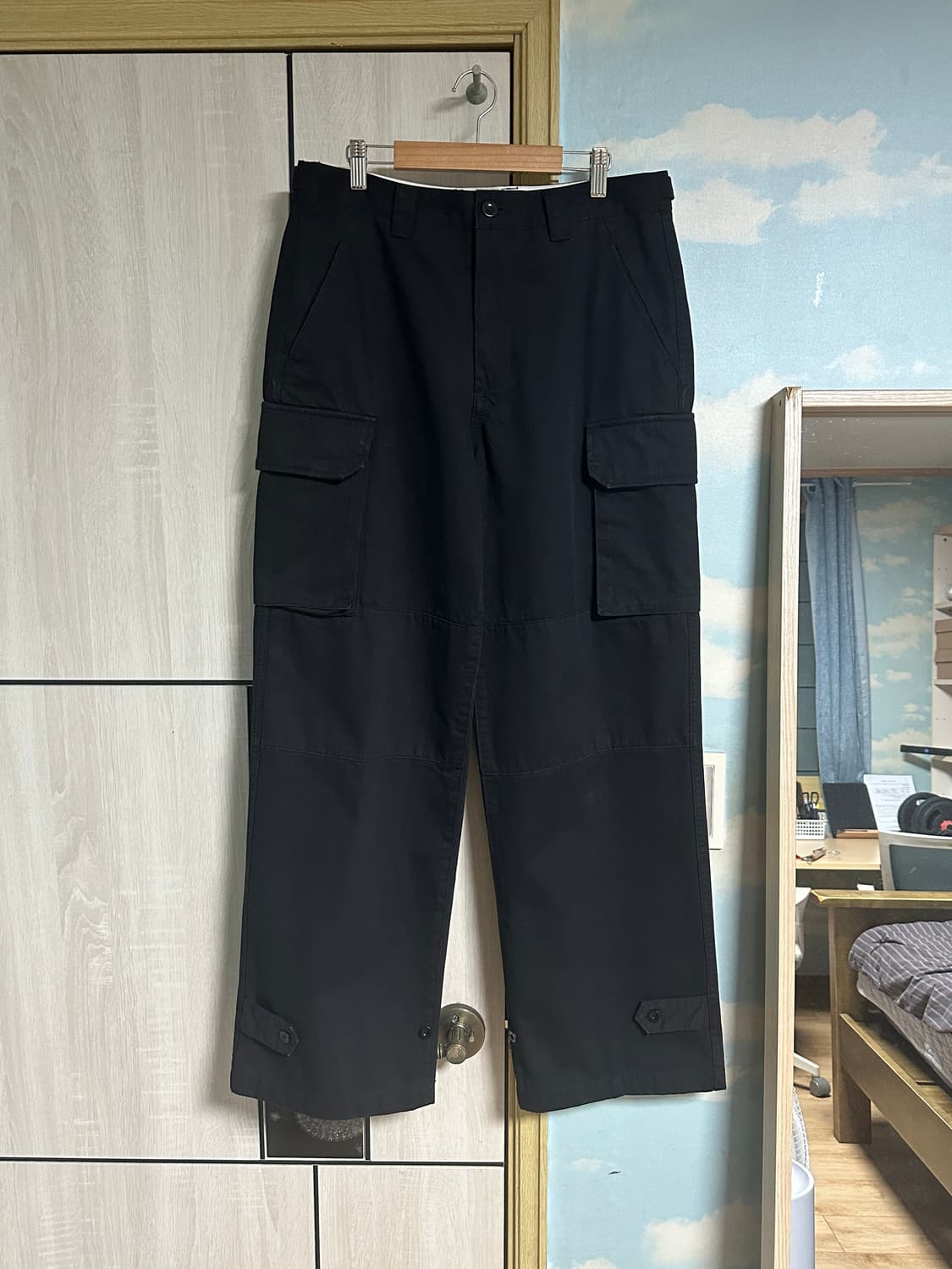 (L) 로파이 월루스 M47 카고 팬츠 (블랙) 상품이미지2