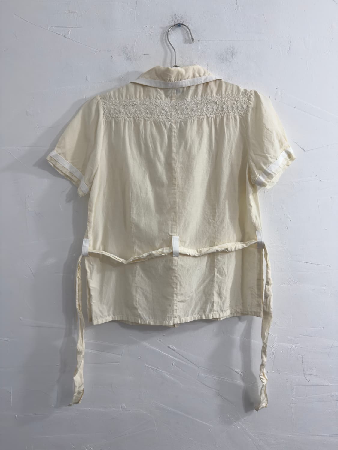 silver lace detail blouse 상품이미지3