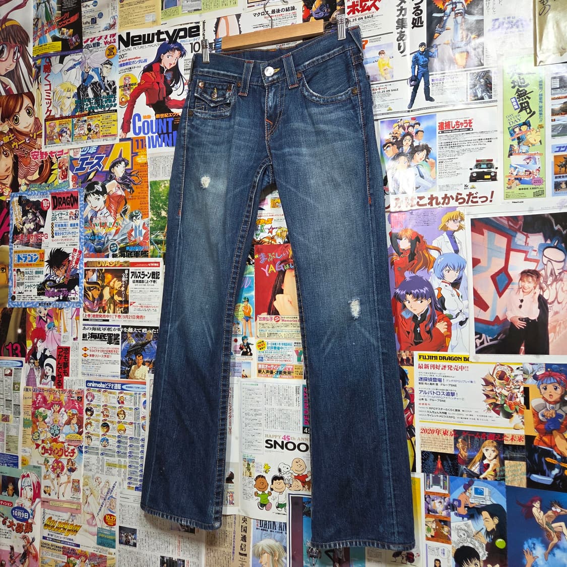 트루릴리전 빌리 중청 워싱 데미지 데님 팬츠 상품이미지6