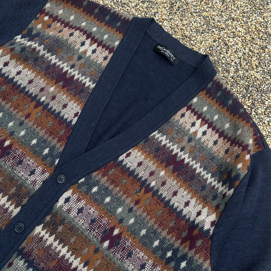 입생로랑(YSL) 에스닉 패턴 브이넥 가디건 상품이미지2