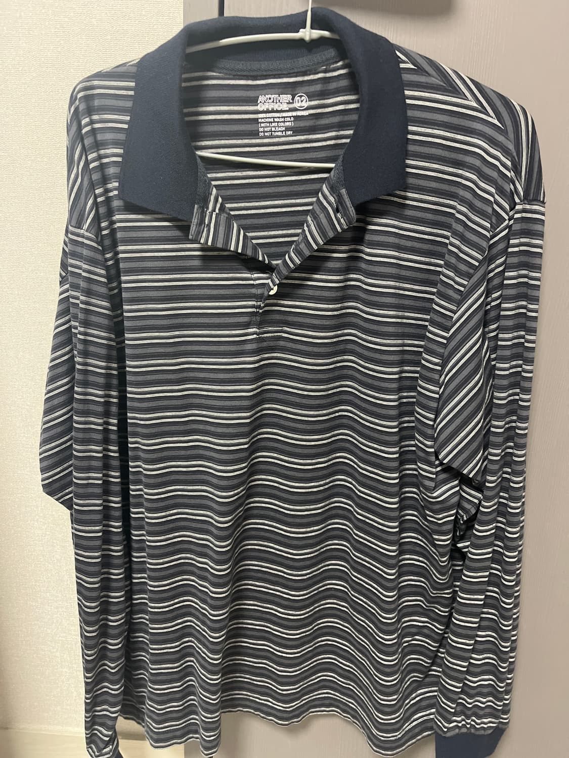 어나더오피스 Brief Stripe Rugby T (Navy) 상품이미지2
