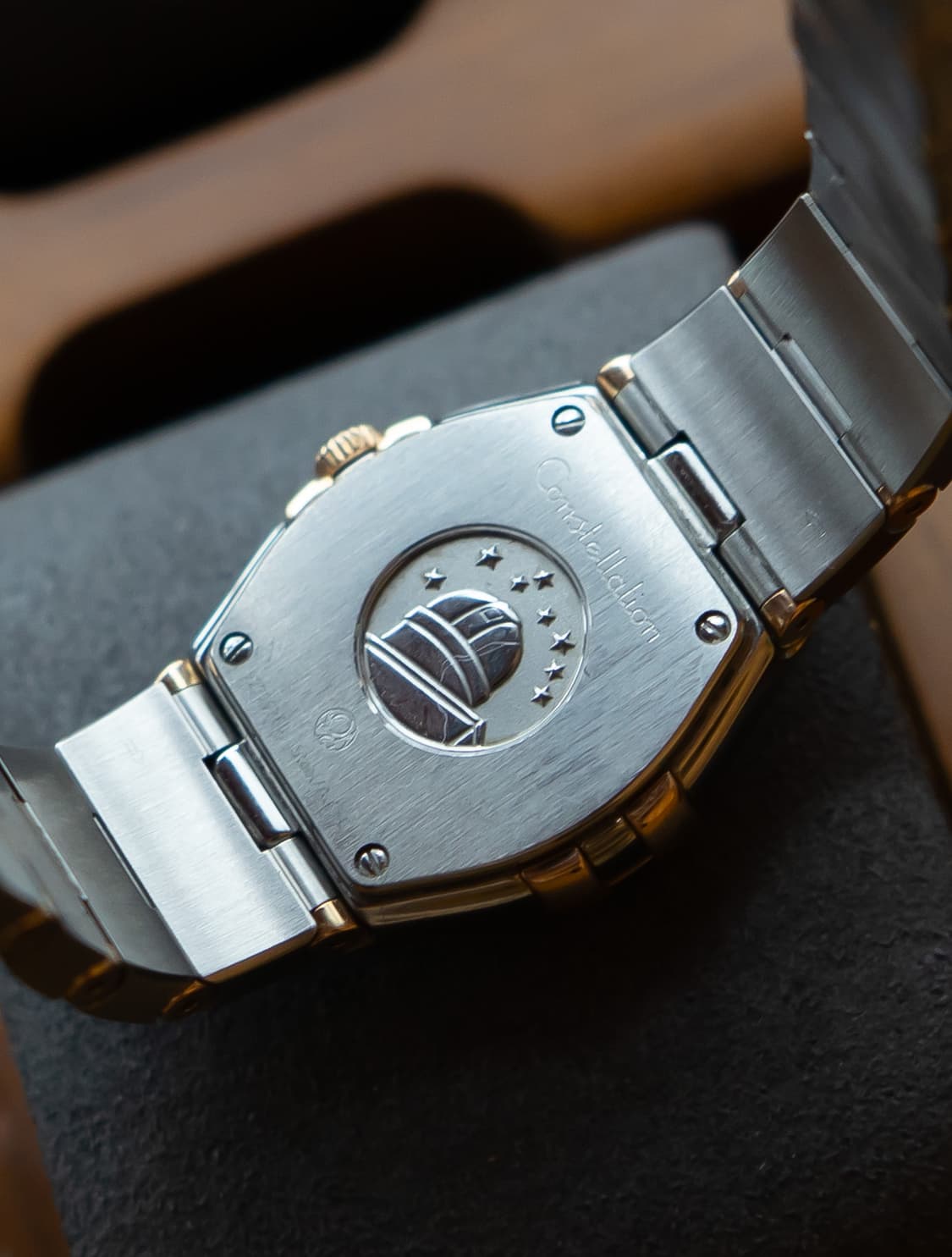 오메가 컨스틸레이션 세드나골드 마더 오브 펄 다이얼 25mm 쿼츠 시계 상품이미지2