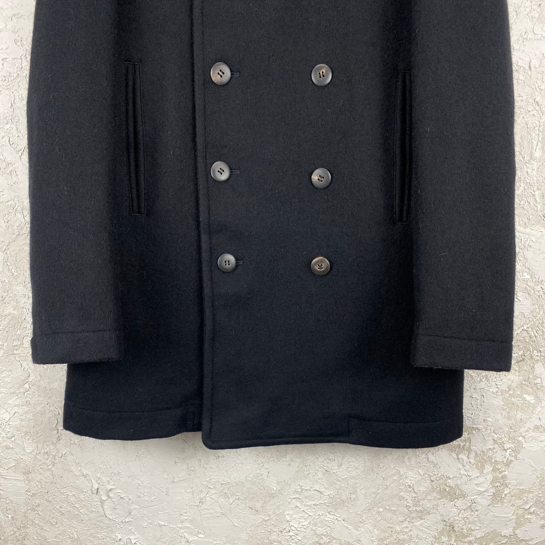 1990s 요지 야마모토 WORK SHOP 헤비 울 피 코트 상품이미지4