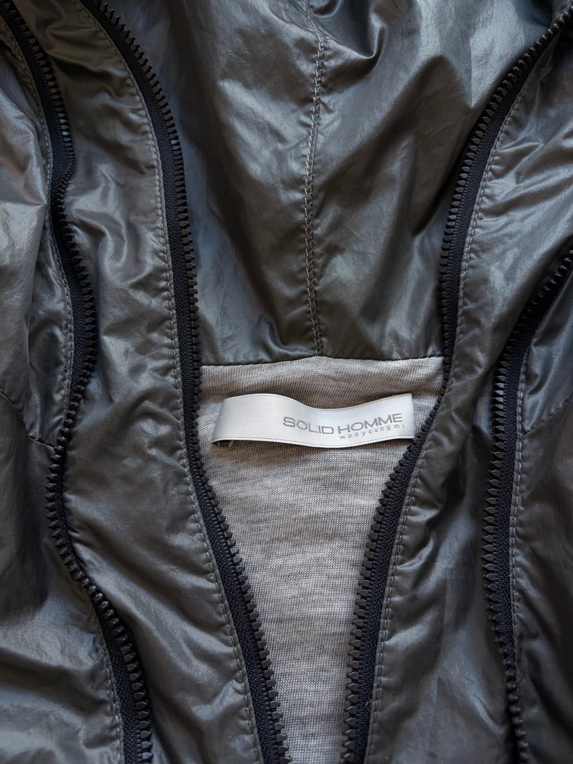 솔리드옴므 이중지퍼 바람막이 100 상품이미지4