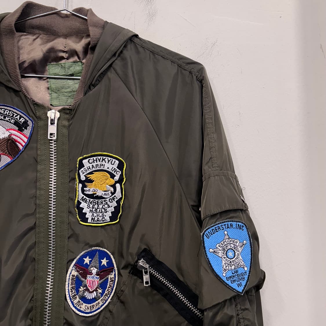 US ARMY 밀리터리st 멀티패치 항공 ma-1 점퍼 상품이미지1