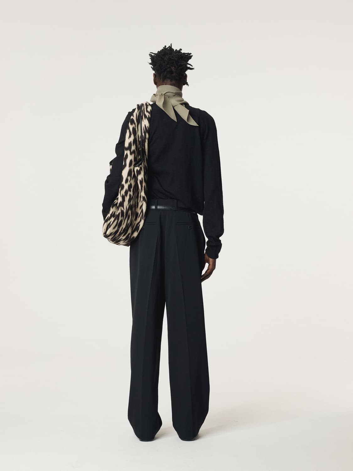 [OS] 렉토 레오파드 울 숄더 백 상품이미지4