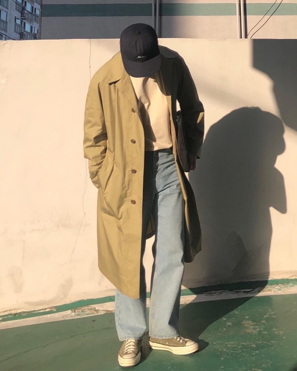 유니클로 U 트렌치 코트 베이지 M 상품이미지7