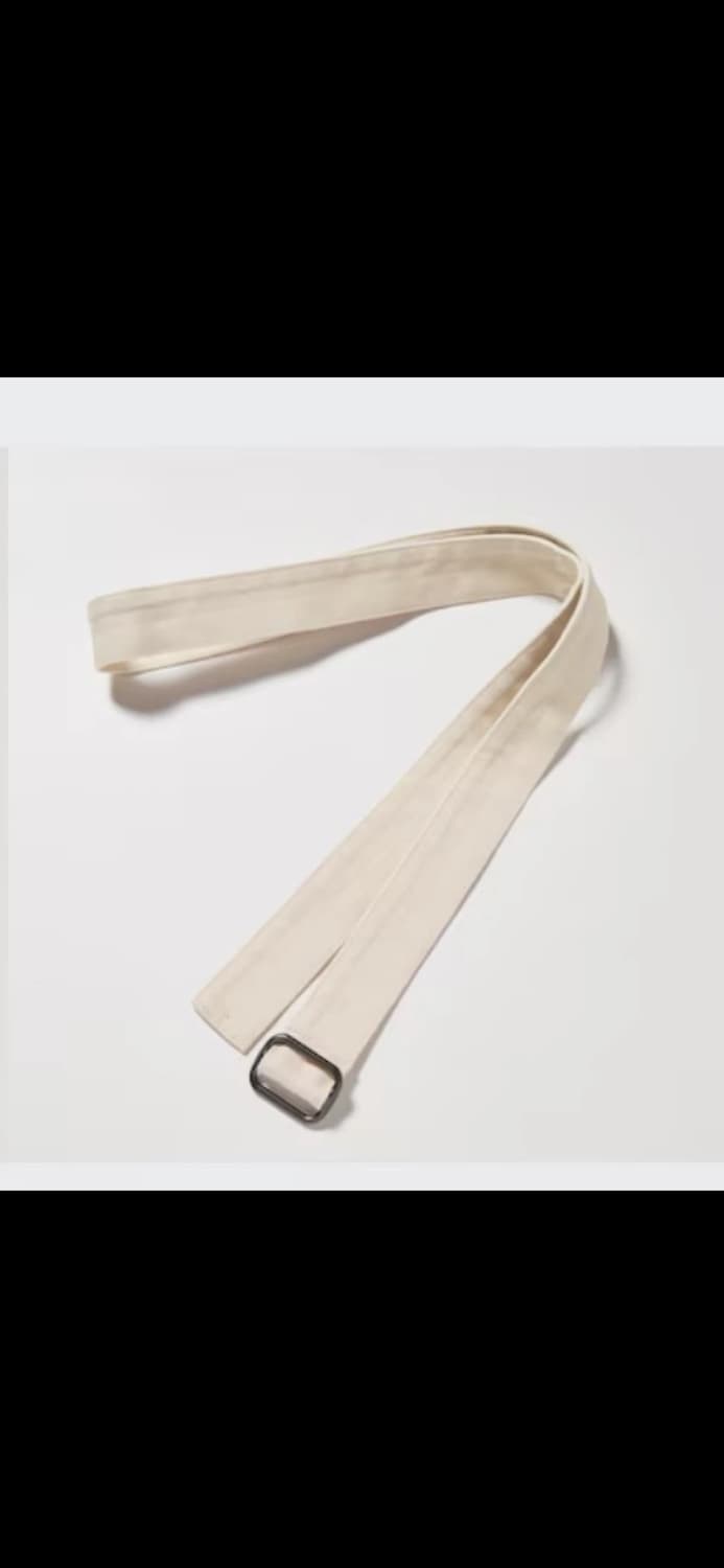 새상품) 유니클로 벨티드 턱 와이드 팬츠 상품이미지8