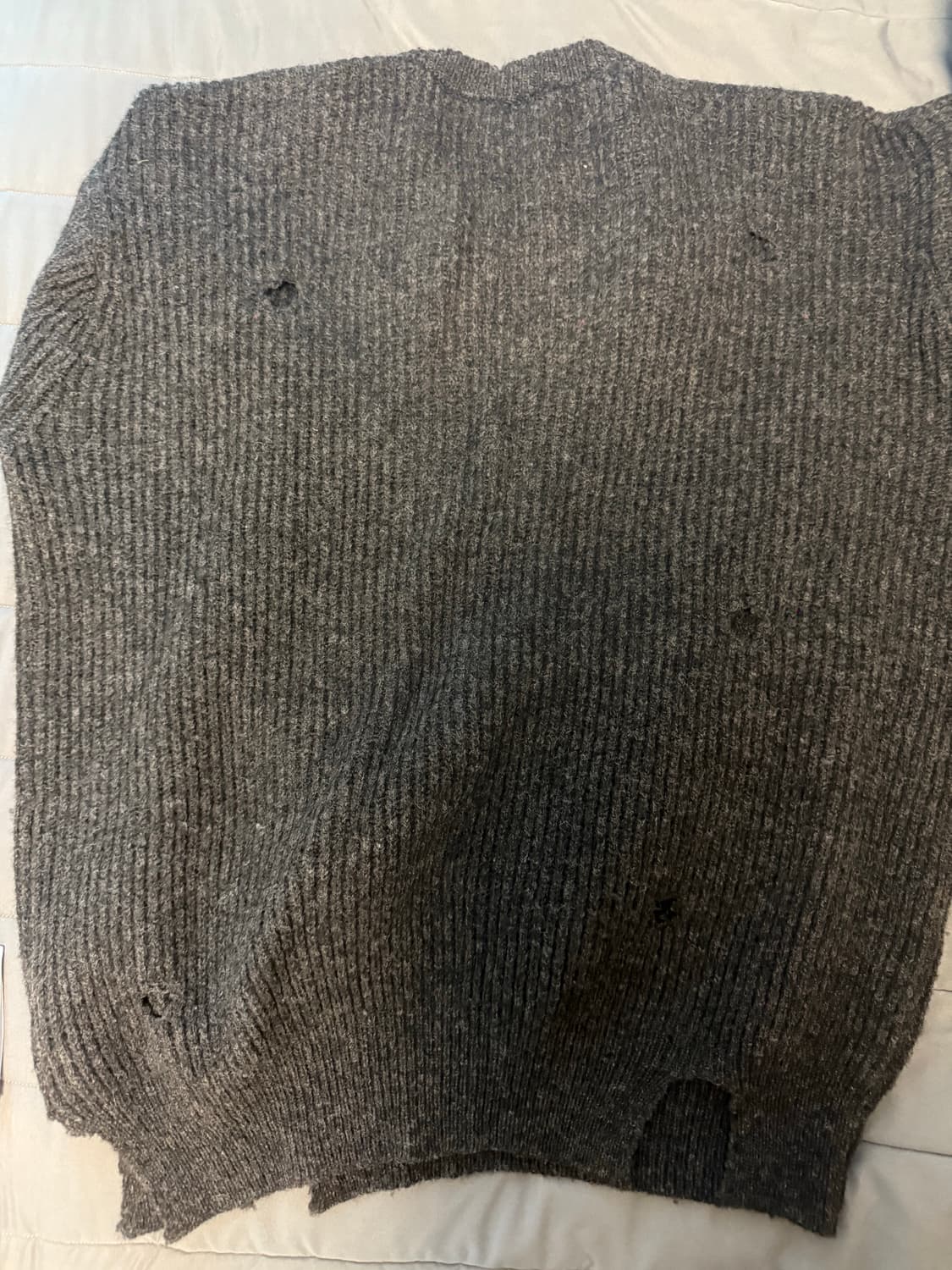 STU 디스트로이드 오버핏 니트 차콜그레이 OS 상품이미지3