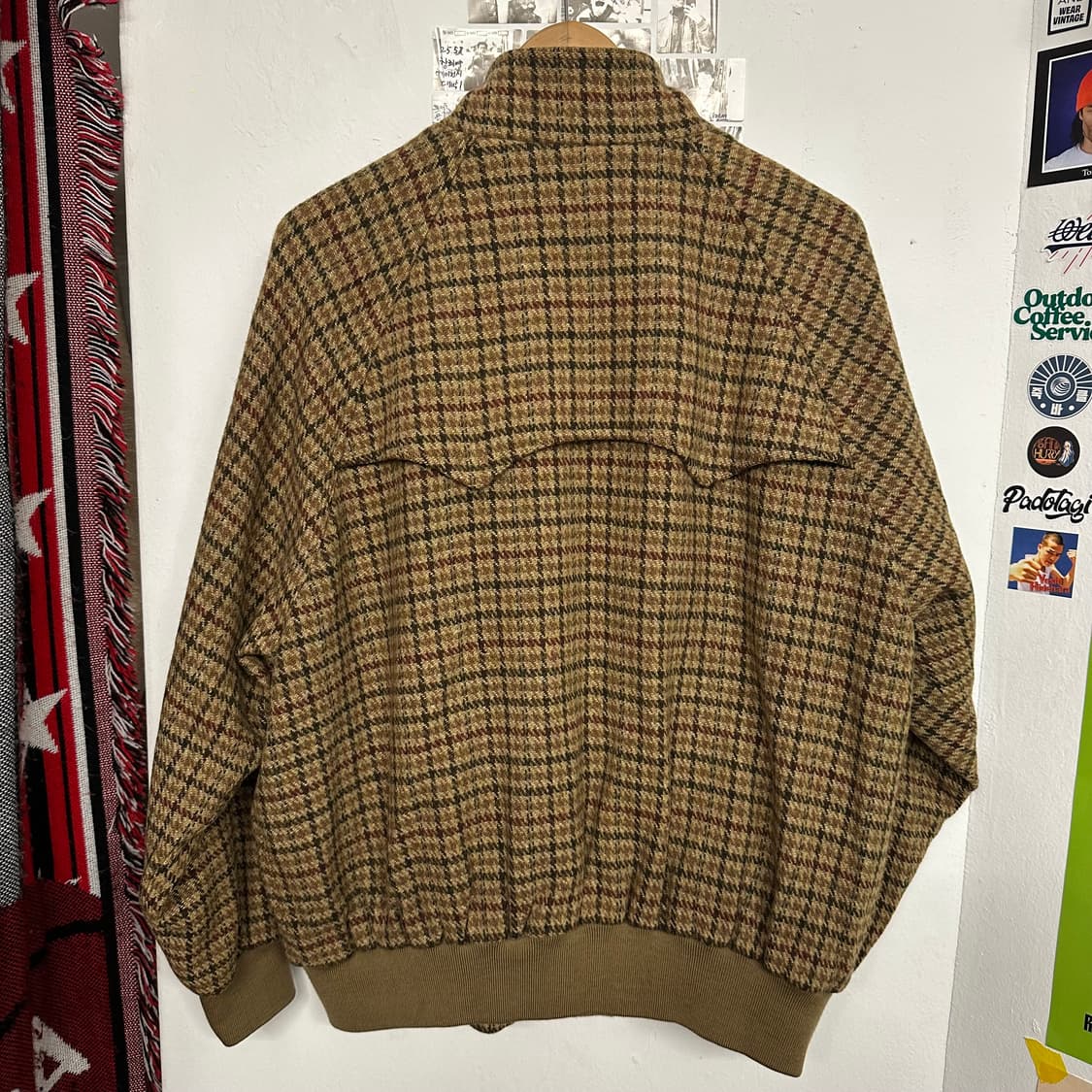 90’s 폴로 건클럽 체크 해링턴 자켓 상품이미지5