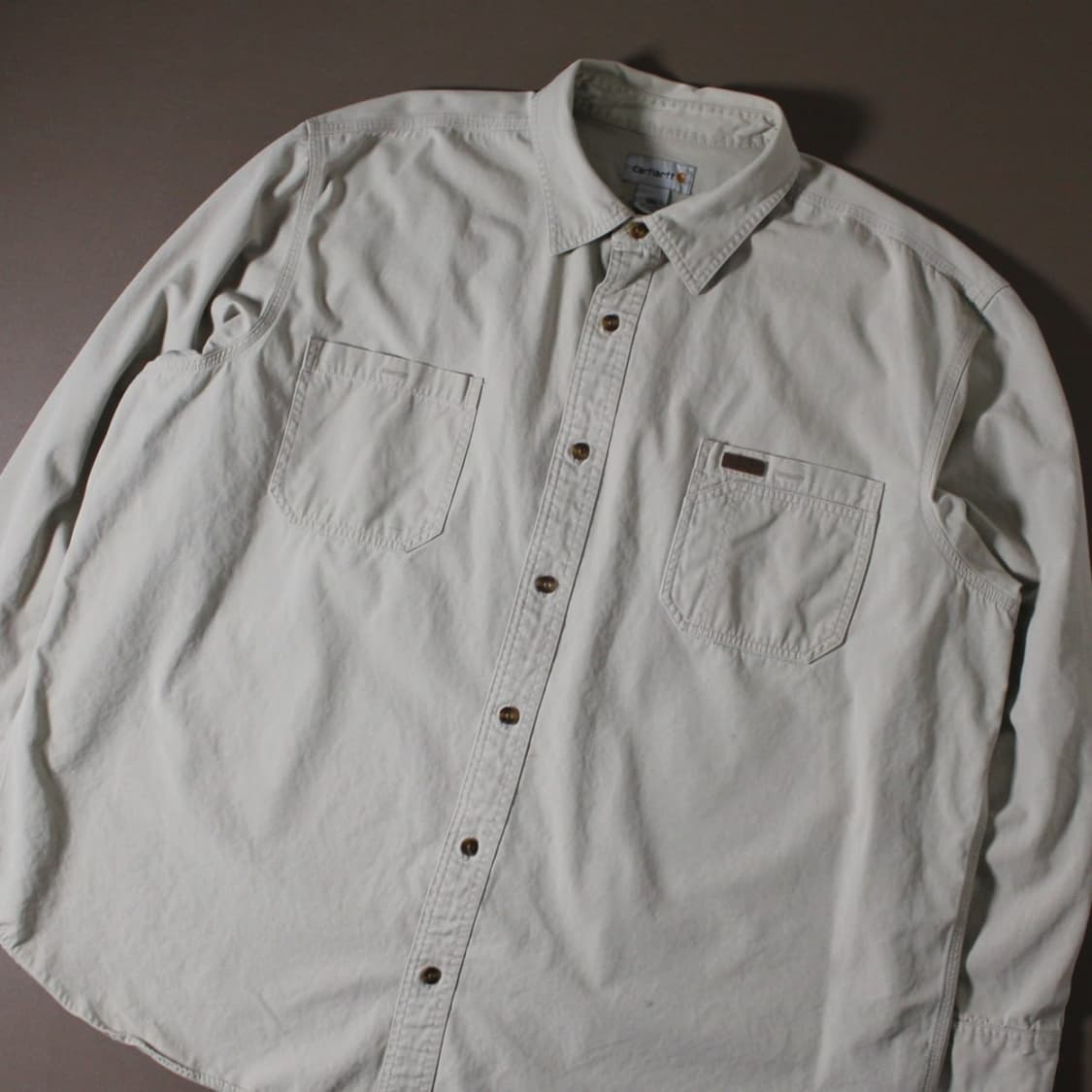 Carhartt 칼하트 화이트 코튼 워크 셔츠 상품이미지2