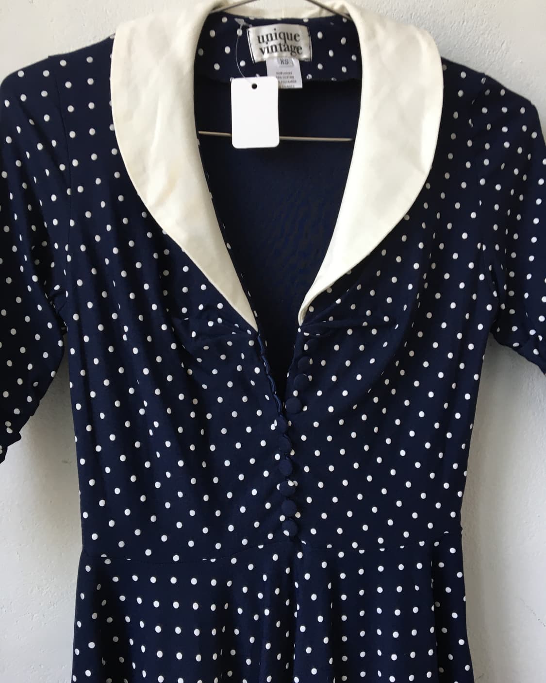 Dot pattern button up dress 상품이미지4