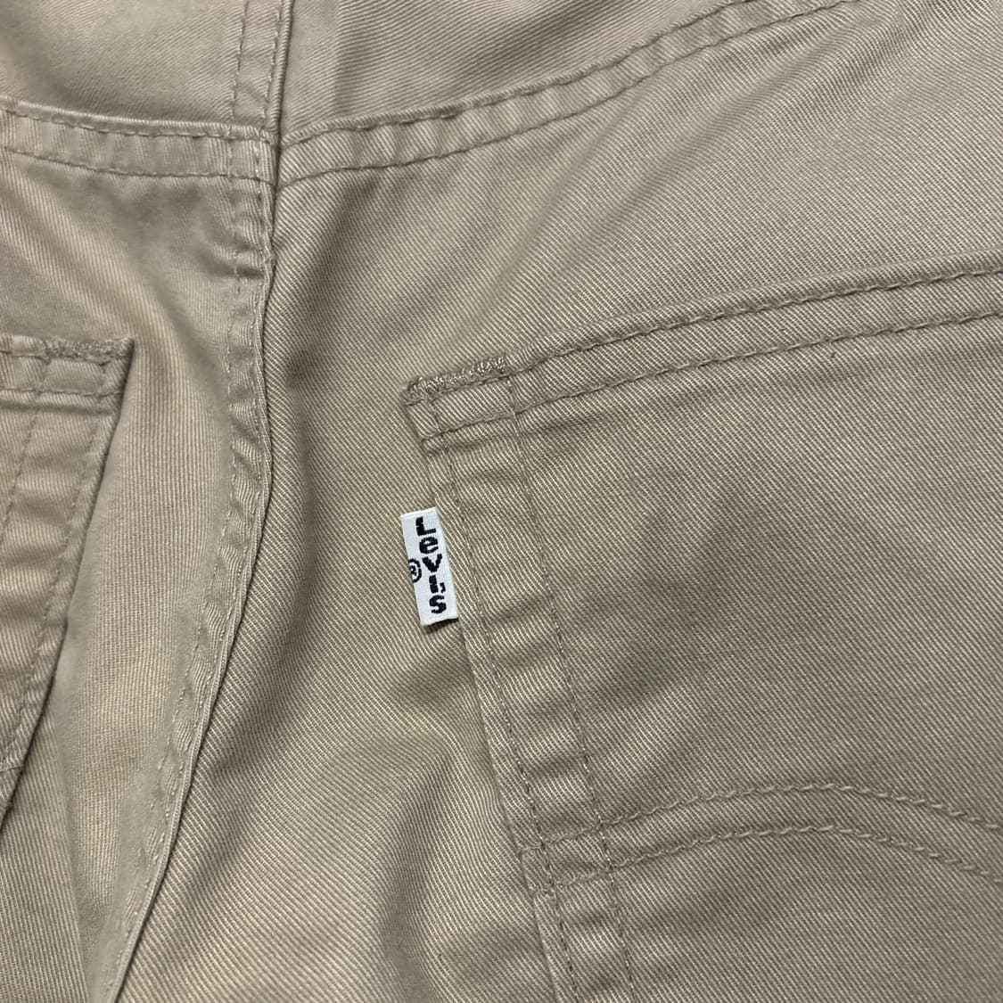 리바이스 502 화이트탭 5포켓 코튼트윌 팬츠 데님핏 베이지 N730 상품이미지7