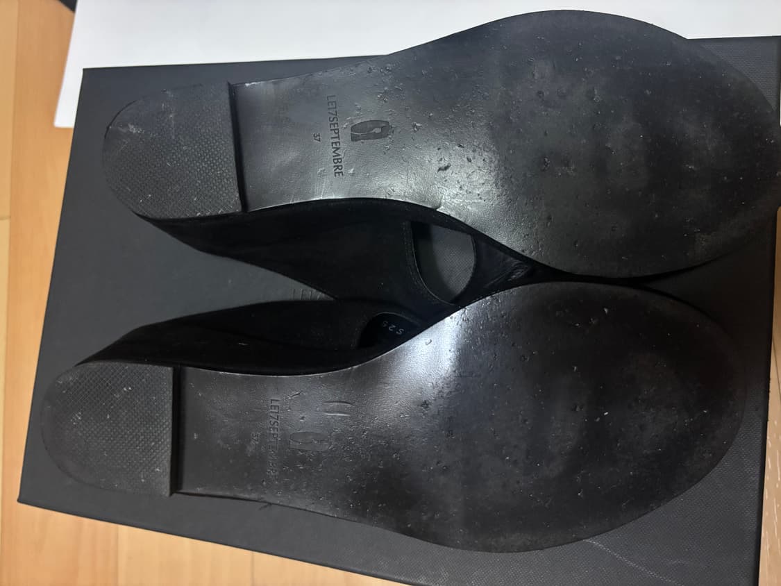 LE17SEPTEMBRE SUEDE WEDGE MULES (37) 상품이미지2