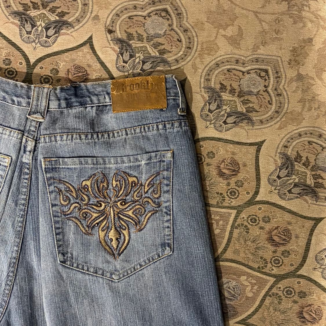 Vtg 백포켓 자수 힙합팬츠 상품이미지5