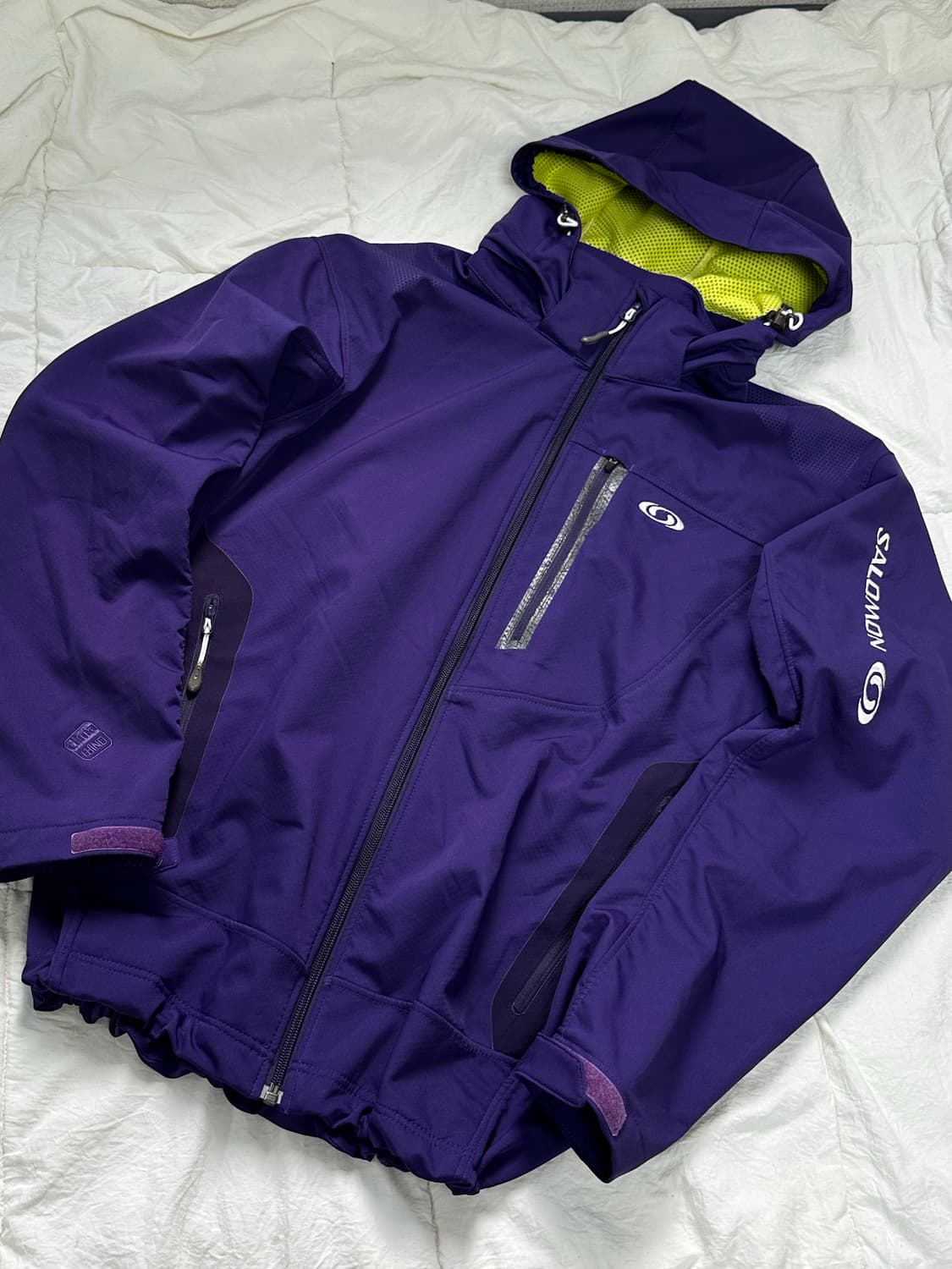 살로몬 태풍로고 바람막이 퍼플 라지 상품이미지1