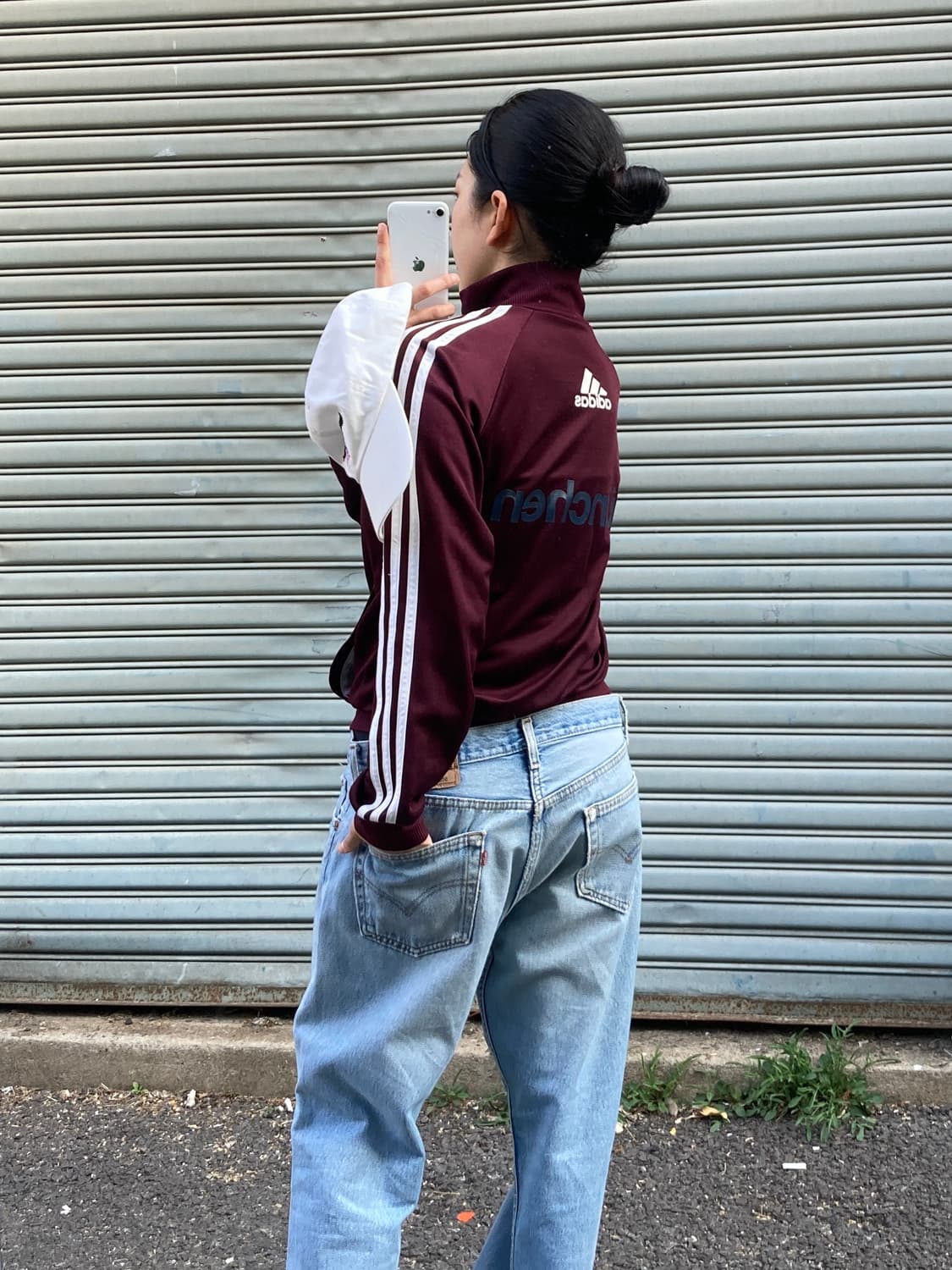 아디다스 독일 뮌헨 버건디 희귀 져지 상품이미지3