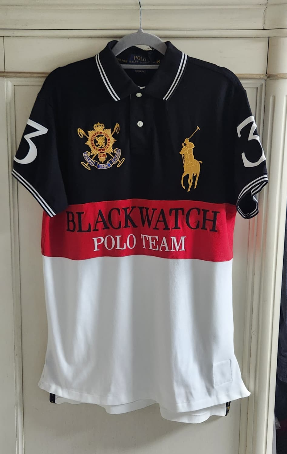 폴로 새상품 블랙워치 폴로팀 반팔티 M 상품이미지1