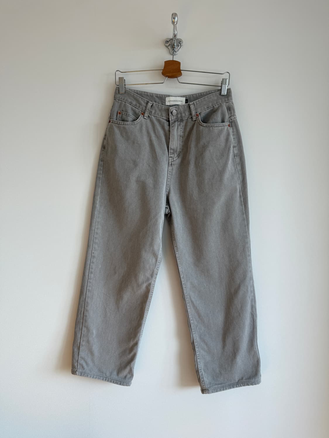 킨더살몬(KINDERSALMON) 그레이 팬츠 상품이미지1