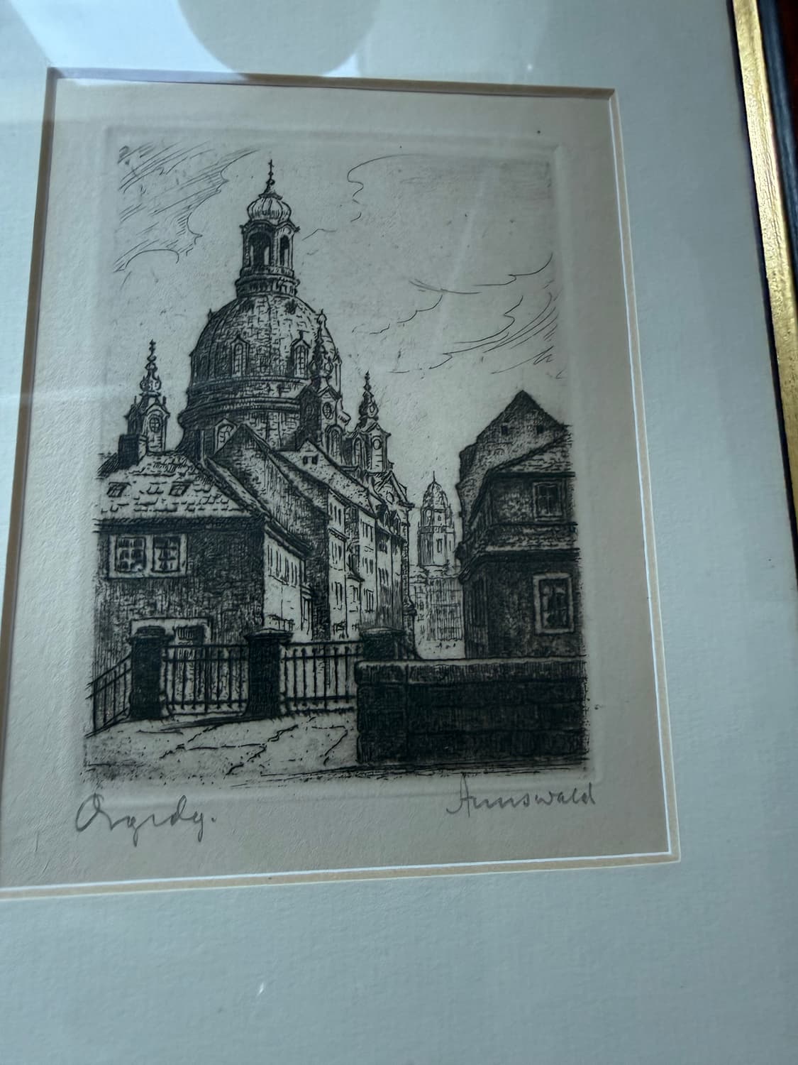 유럽 (독일)감성 빈티지 동판화 액자 3점 세트 상품이미지3