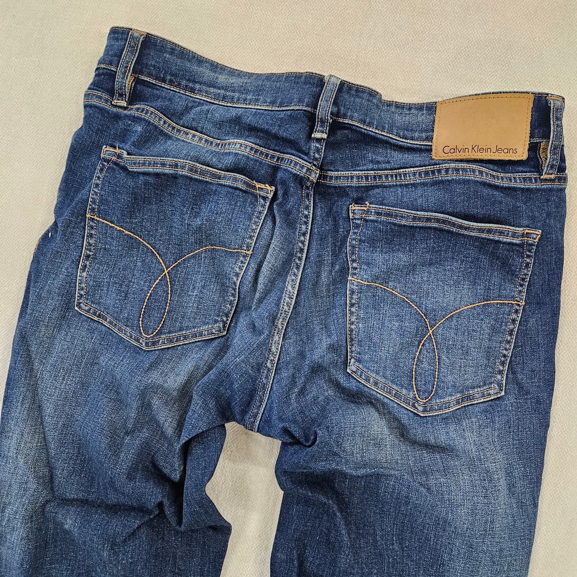 [W34L34] 캘빈클라인 진청 워싱 데님 팬츠 0115YH2 상품이미지3